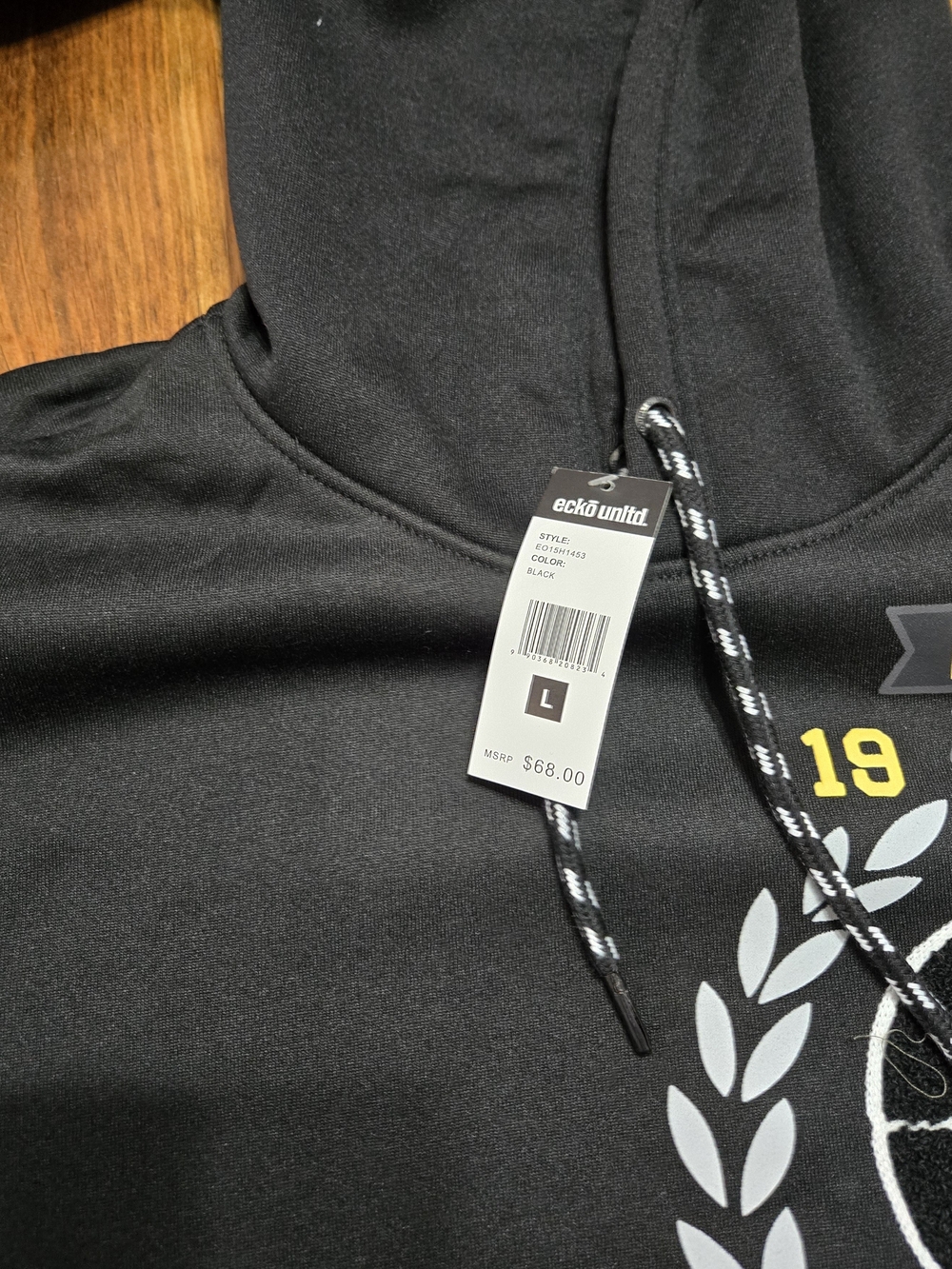 Ecko Unlimited Men's Black Hooded Sweatshirt